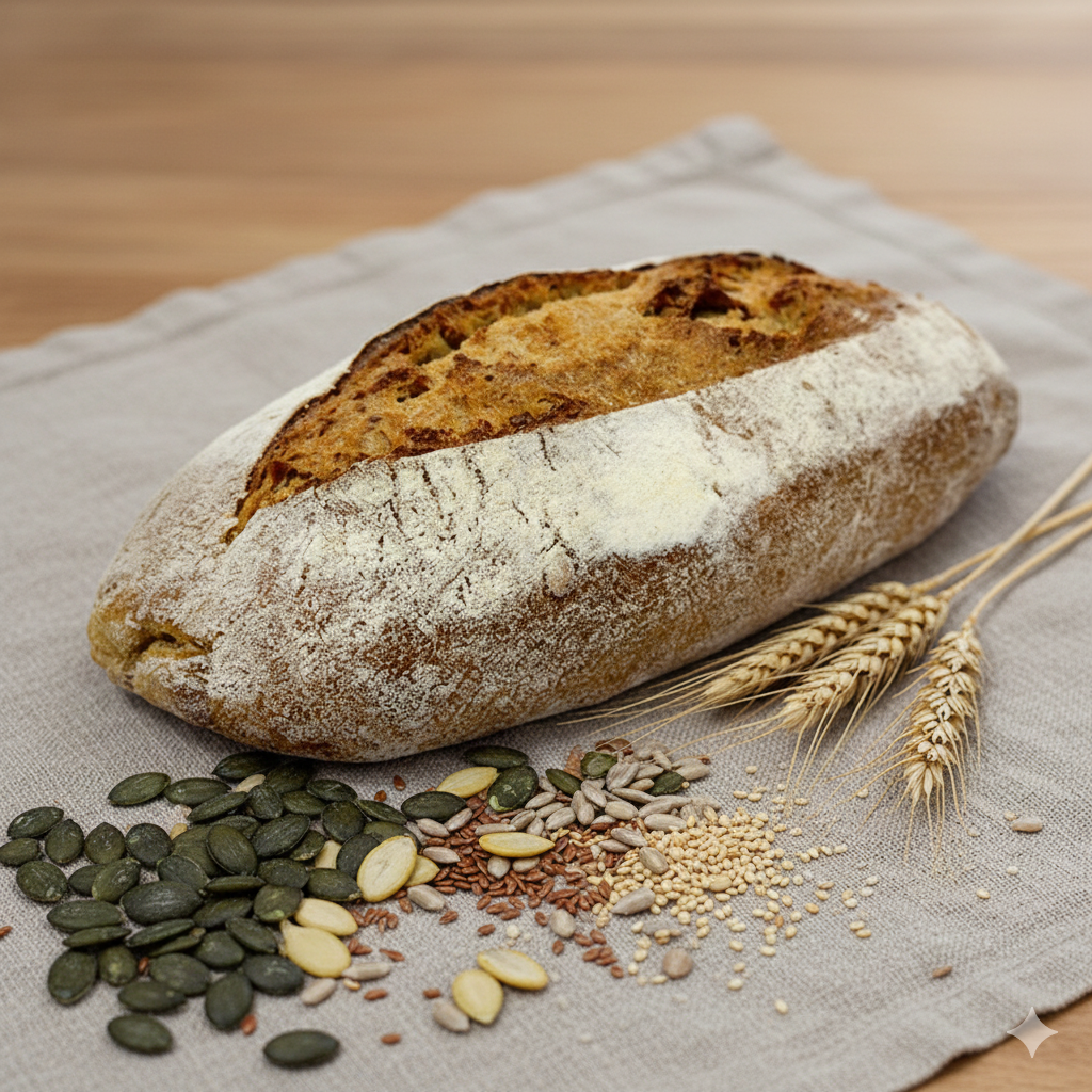 biobakehouse-pains-product-pain-campagne-graines-avec graines_v1.01 graines de tournesol, courge, sésame et lin
