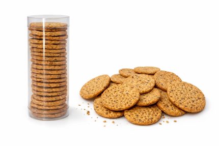 Crackers artisanaux au levain naturel – graines de sésame & lin (150 g)